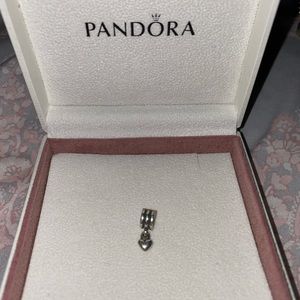 Silver heart Pandora charm